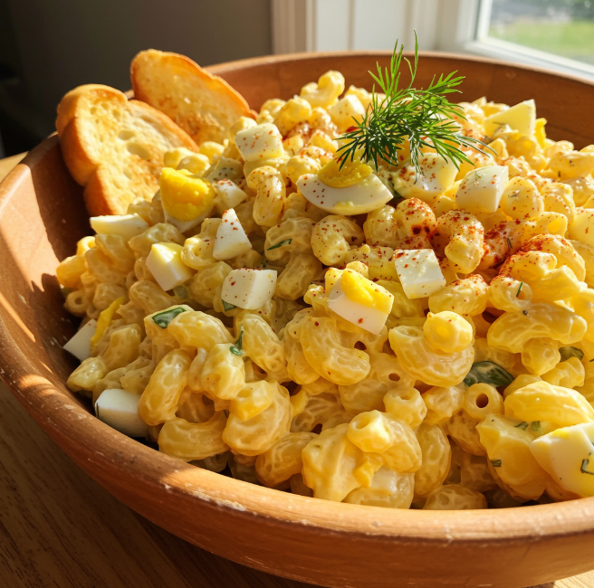 Deviled Egg Macaroni Salad recipe
