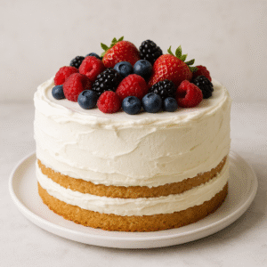 easy Berry Chantilly Cake